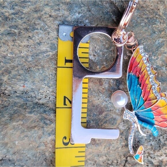 Butterfly Keychain with Door Opener - Picture 11 of 13
